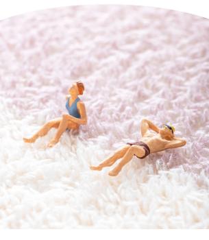 Großhandel B2B Teppich Bettvorleger aus Vlies Schlafzimmer Blätter Design